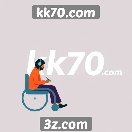 Acessibilidade e usabilidade no site kk70.com